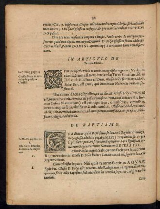 In Articulo De Persona Christi.