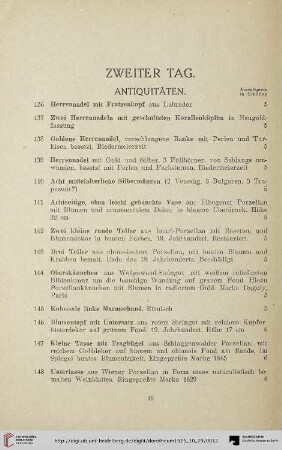 Antiquitäten (Nr. 136-302)