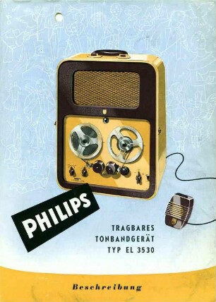 Philips tragbares Tonbandgerät Typ EL 3530
