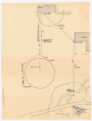 Haus und Garten Paul Neuerburg, Köln-Marienburg: Wasserleitung und Kanal Schwimmbecken 1:100
