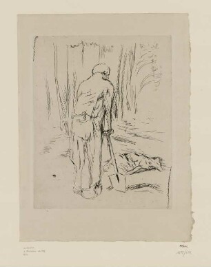 Hundebegräbnis, aus: Octave Mirbeau, "Dingo", Paris 1924