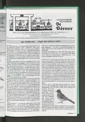 Die Feldlerche - "Vogel des Jahres 1998"