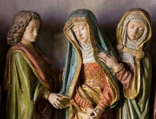 Frankreich. Auvergne. Cantal. Salers. Eglise Saint Matthieu. Grablegung. 1495. Detail