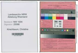 Entnazifizierung Christine Kirschbaum , geb. 26.02.1909 ()