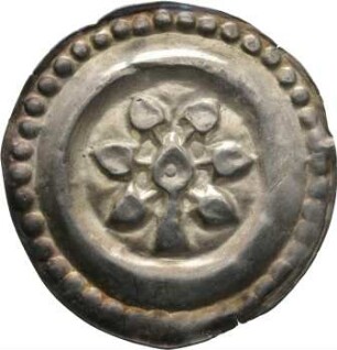 Münze, Pfennig, Brakteat, 1250 - 1270