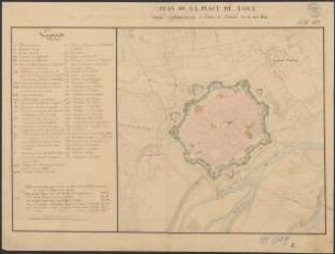 Plan de la place de Toull : indiquant les maisons, édifices publies et les bâtiment militaires...
