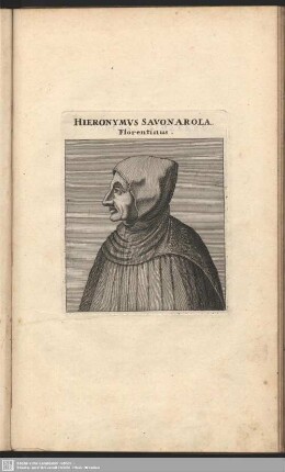 Hieronymus Savonarola, Florentinus