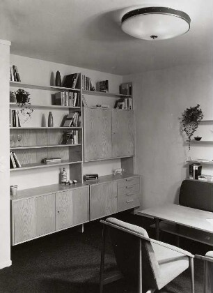 Anbauwand : Musterwohnzimmer (1962). Anbauwand und Sitzgruppe
