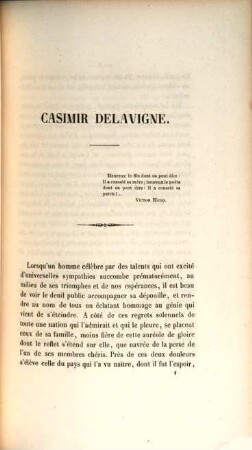 Casimir Delavigne : Éloge couronné par l'acad. roy. Des sciences, belles-lettres et arts de Rouen, en 1846