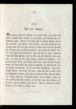 151. Die drei Faulen.