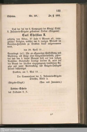 Schema. Nr. 48. Zu § 466.