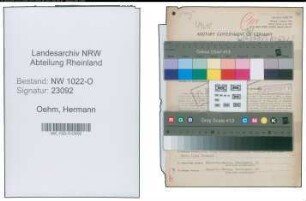 Entnazifizierung Hermann Oehm , geb. 10.01.1903 (Kaufmaennischer Angestellter)