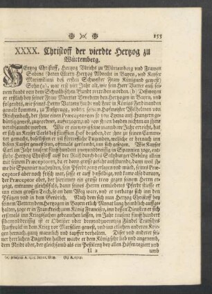 XXXX. Christoff der vierdte Hertzog zu Würtemberg