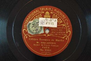 Célèbre romance de Martha / [Friedrich von Flotow]