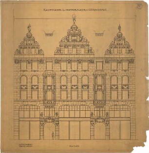 Pfann, Paul; Nürnberg, Königstr. 33-37; Wohn- und Geschäftshaus L. Ostermayr - Ansicht