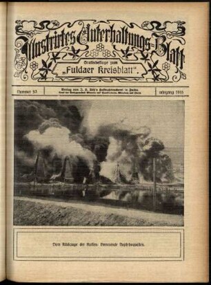 Ausgabe vom Sonntag, den 15. August 1915.