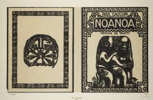 Buchumschlag aus: "Paul Gaugin, Noa Noa Voyage de Tahiti", Paris 1924