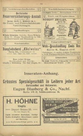 Inseraten-Anhang