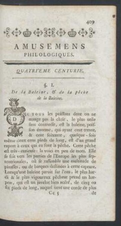 Quatrième centurie.