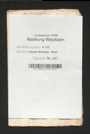 Kloster Bredelar gestattet Henrich Piper von Hottepe den Bau einer Wassermühle zu Messinghausen.
