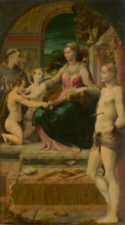 Maria mit dem Kind und Heiligen