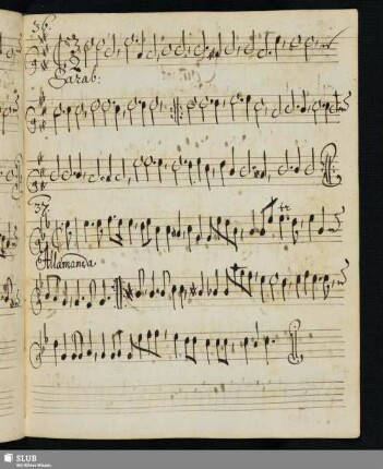 37. Horn, Johann Caspar: Allemandes