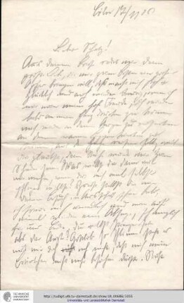 Brief vom 17.11.1906