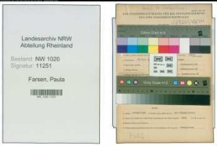 Entnazifizierung Paula Farsen , geb. 28.07.1906 ()