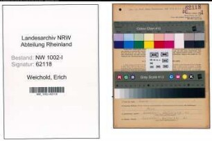Entnazifizierung Erich Weichold, geb. 21.09.1898 (Mechaniker)