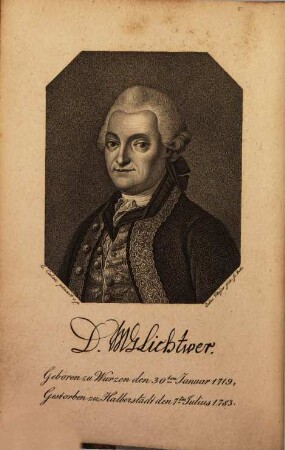 Magnus Gottfried Lichtwer's Schriften