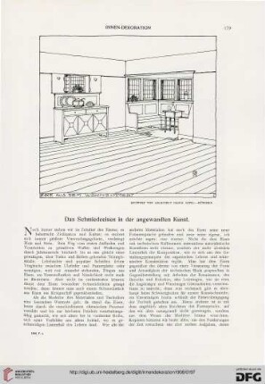 Das Schmiedeeisen in der angewandten Kunst