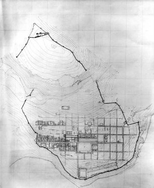 Plan von Priene nach den Ausgrabungen 1895-1899