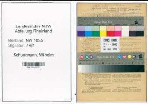 Entnazifizierung Wilhelm Schuermann , geb. 00.03.1899 (Steiger)