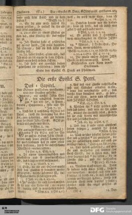 Die erste Epistel S. Petri.