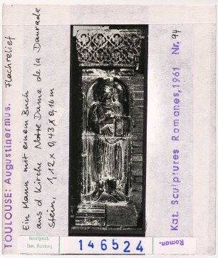 Toulouse: Augustinermuseum, Flachrelief aus der Daurade, Apostel?