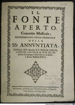 Il fonte aperto