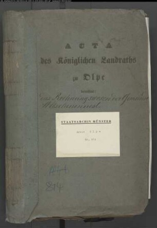 Rechnungswesen der Gemeinde Welschen-Ennest