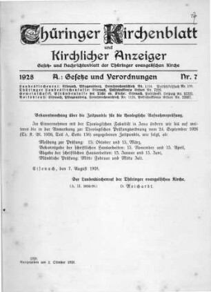 Nr. 7 : 2. Oktober 1928