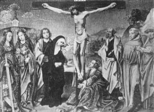 Cornelis Engelbrechtsen (1462-1527), Christus am Kreuz, Rijksmuseum Amsterdam