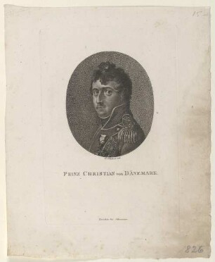 Bildnis des Christian VI., König von Dänemark