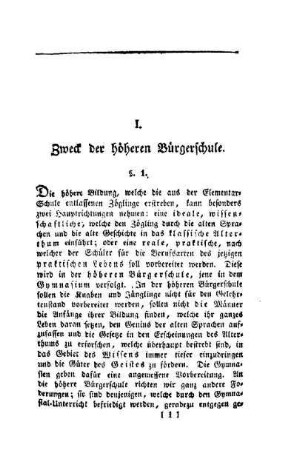 Zweck der höheren Bürgerschule