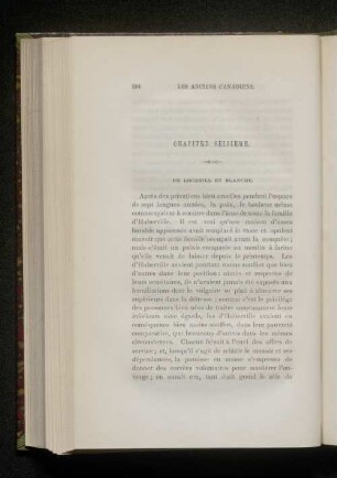 Chapitre Seizieme