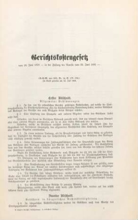 Gerichtskostengesetz