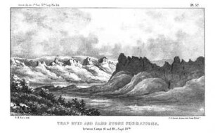 Trap dyke and sandstone formations