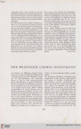 45: Der Bildhauer Ludwig Kunstmann