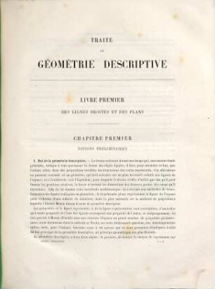 Traité de géométrie descriptive par Ernest Songaylo, 1,Texte