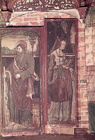 Die beiden Heiligen Judas Thaddäus und Katharina von Alexandrien