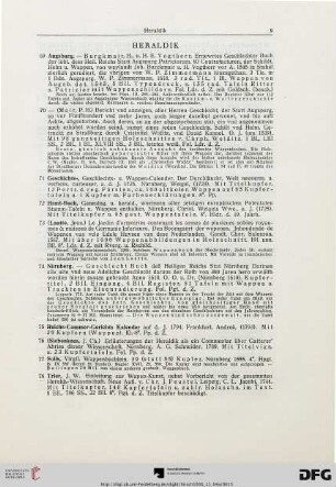 Heraldik (Nr. 69-79)