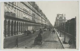 Rue de Rivoli in Höhe der Tuileries, Paris: Ansicht