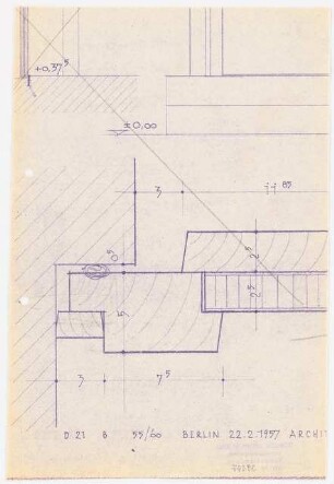 Dom, Minden Wiederaufbau: Messdienersakristei Detail 1:1